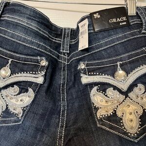Grace Jeans, with tags. Never worn!! Sparkles!!!!